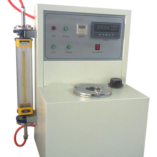 Air flow resistance tester for medical textiles